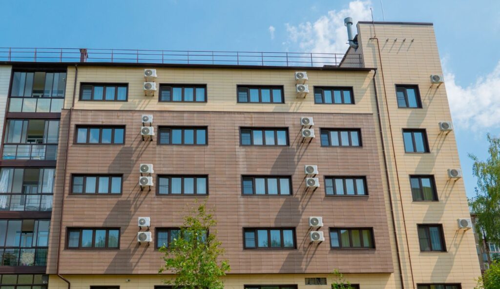 A block of flats in the UK