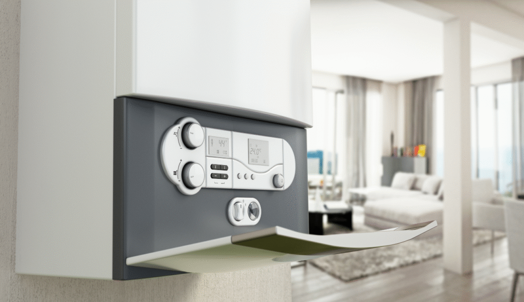 combi boiler installed in a home in the United Kingdom