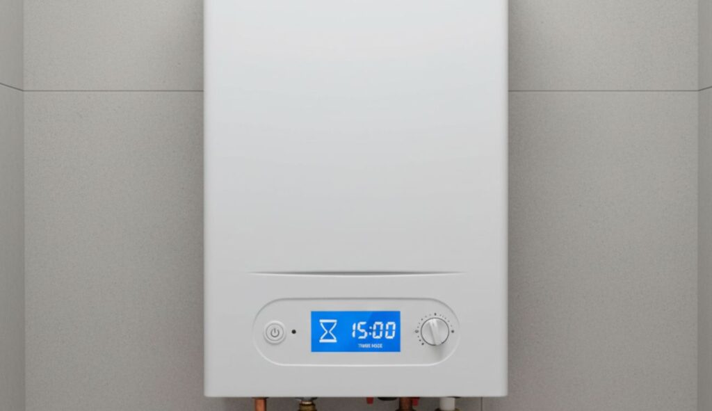 egg timer showing on vailliant boiler