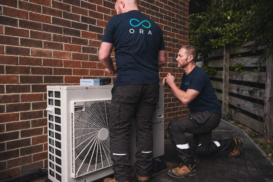 Heat pump installation in Newcastle